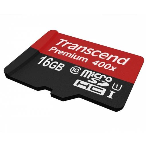 Foto - Transcend Micro SDHC Premium 400x - 16GB 60MB/s UHS-I