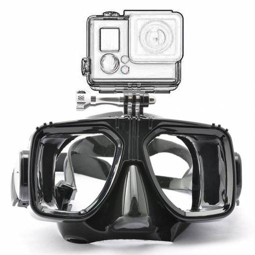 Foto - Potápačské okuliare pre akčné kamery - Čierne