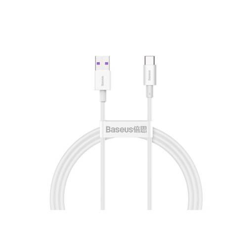 Foto - Baseus napájací kábel CATYS-02 USB-A na USB-C 66W - 1 meter, biely