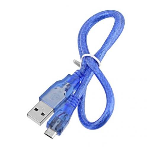 Foto - Micro USB kábel 2.0A, 50 cm - Modrý
